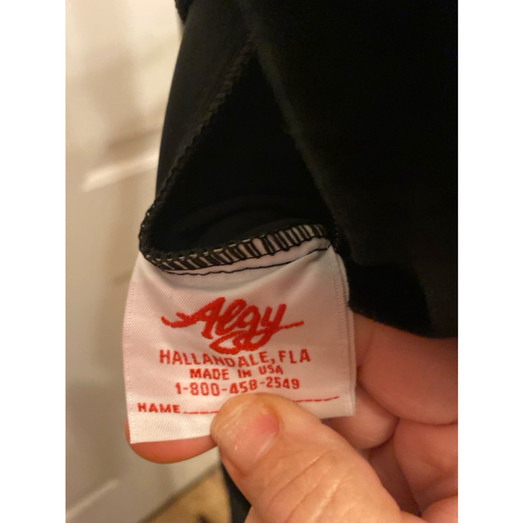 Algy velour jumpsuit high neckline and blue & gold sequin 2X - Picture 4 of 6